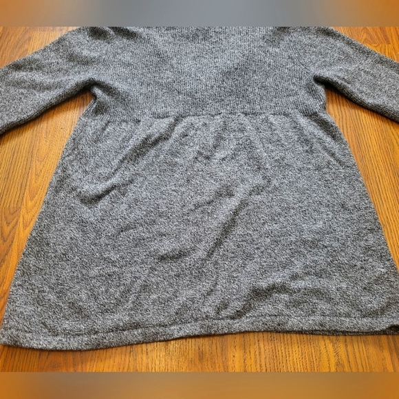 Alfani Grey Cowl Neck Knit Sweater Cardigan Women's Long Sleeve Size L - Picture 8 of 10